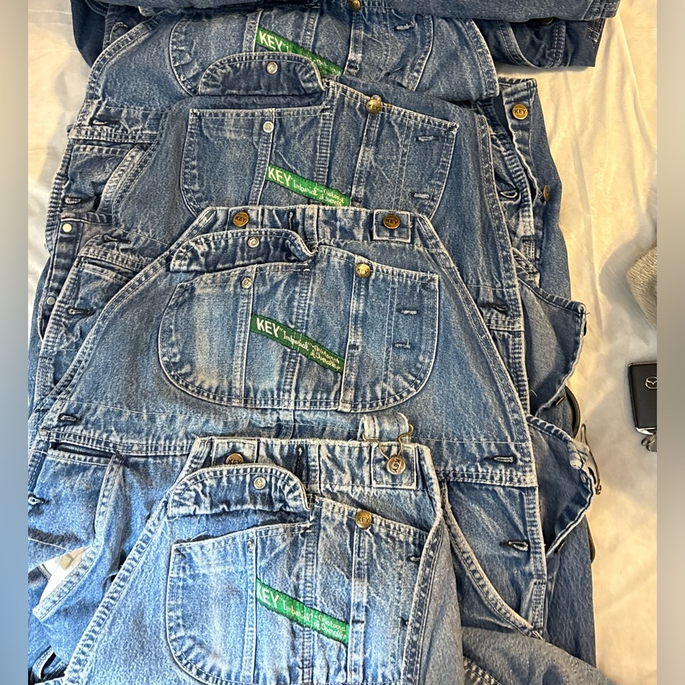 Eight pair of Denim Men's Overalls